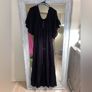 Free People Black Maxi Dress